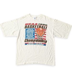 LOGO 7 White NCAA Basketball Championship Tee
